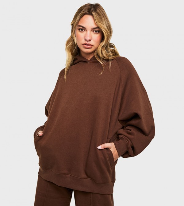 Raglan Seam Oversized Hoodie