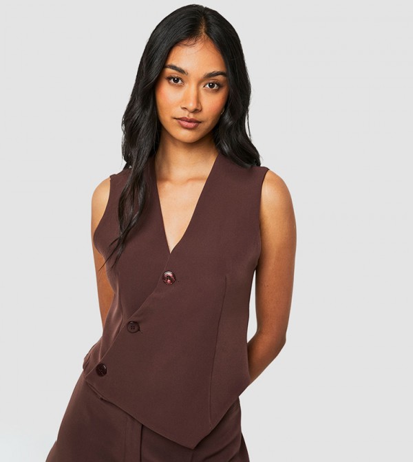 Asymmetric Adjustable Back Waistcoat
