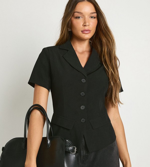 Short Sleeves Tailored Top