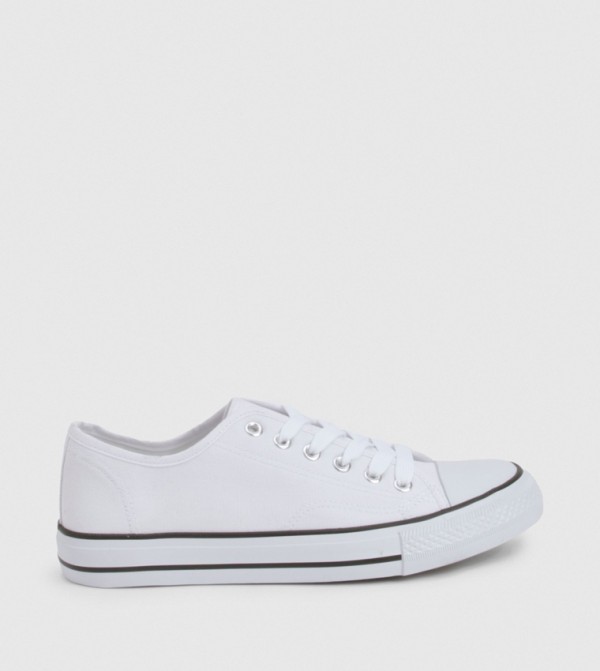 Canvas Low Top Trainer Sneakers
