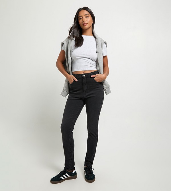 Petite High Waist Skinny Fit Jeans