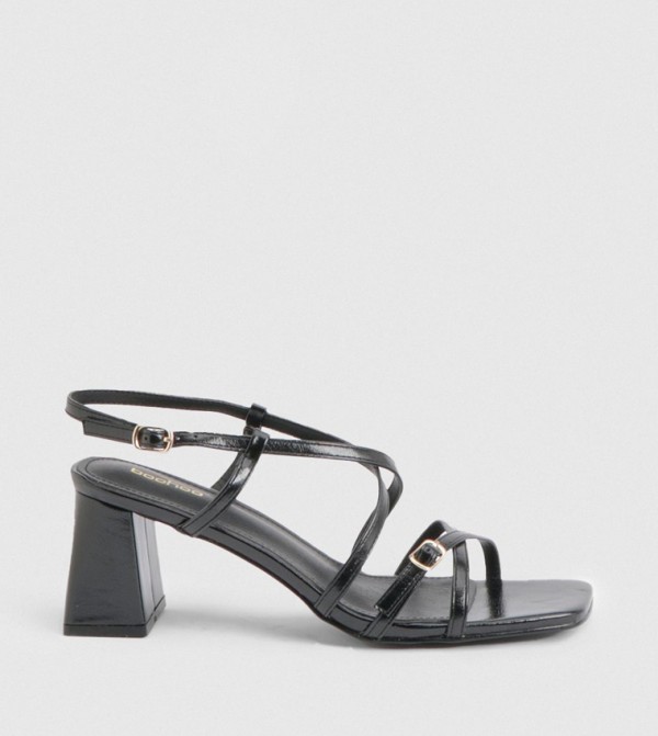 Buckle Detail Strappy Heel Sandals