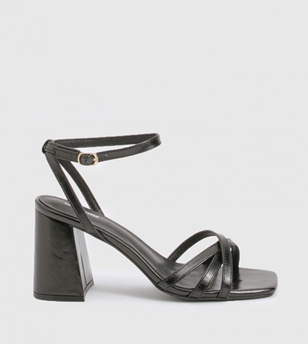 Strappy Low Block Heel Sandals