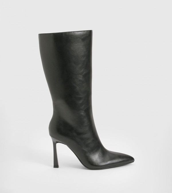 Pointed Toe Mid Calf Shoe Boots