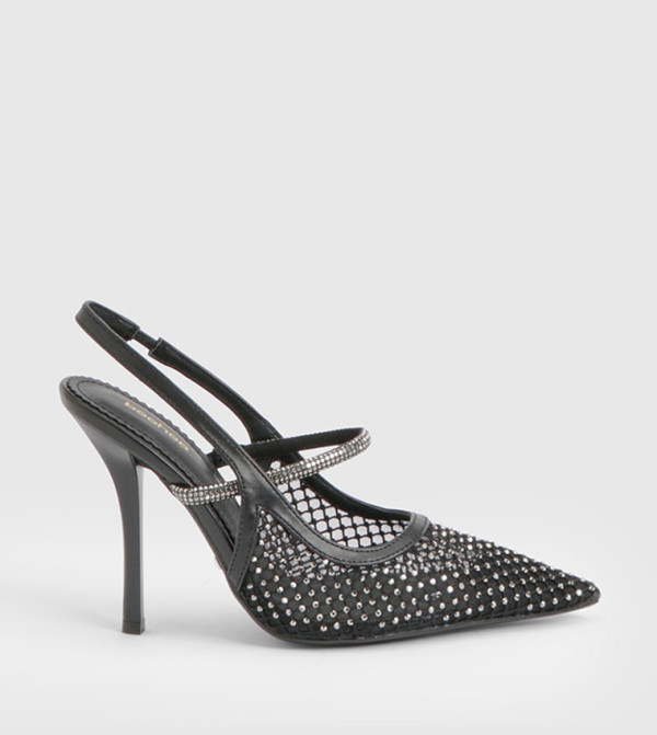 Limited Edition Diamante Bow Slingback Pumps