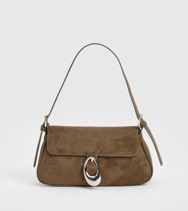 Hardware Buckle Detail Shoulder Bag