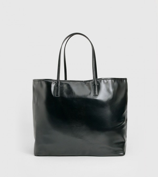 Solid Oversized Tote Bag