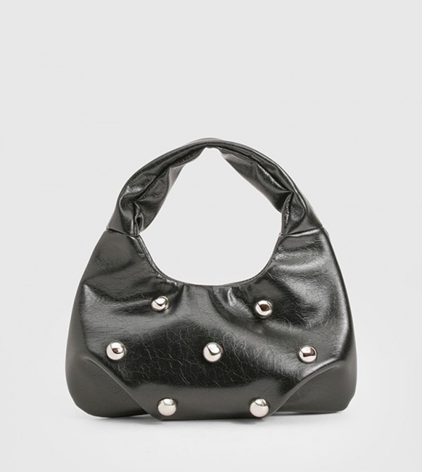 Studded Detail Hobo Bag