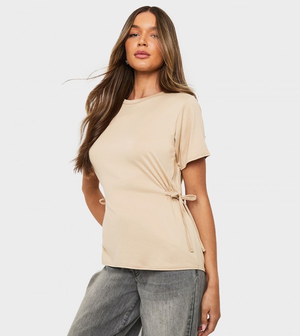 Ribbon Tie Waist T-Shirt