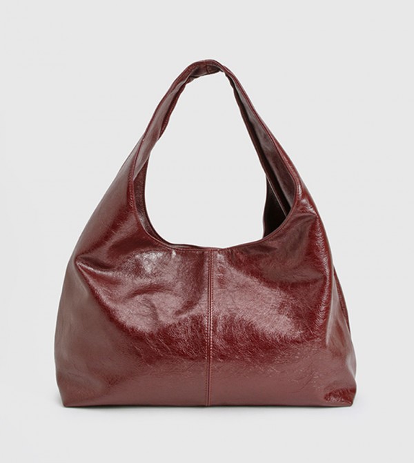 Textured Slouchy Tote Bag