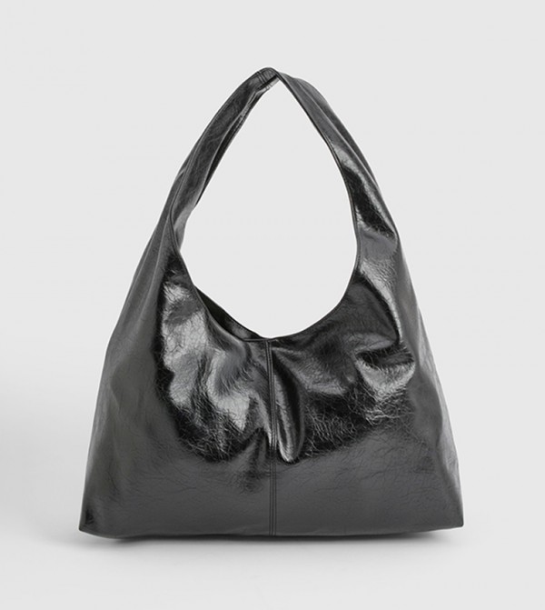 Textured Slouchy Tote Bag