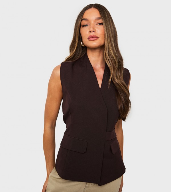 Asymmetric Detail Tailored Waistcoat