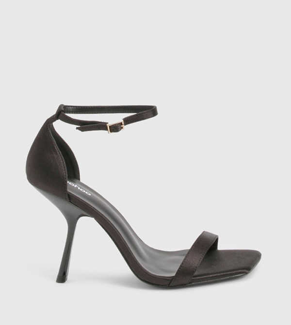 Flared 2 Part Heel Sandals