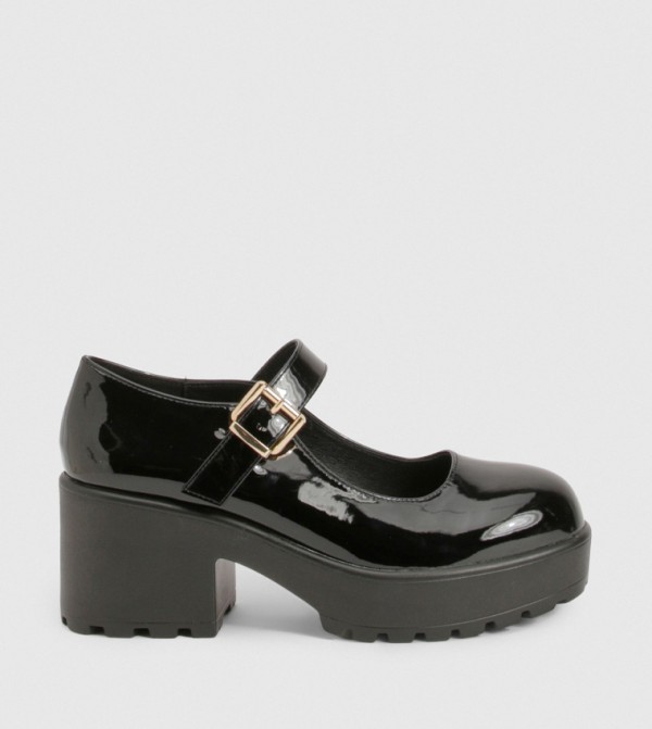 Chunky Heeled Mary Jane Shoes