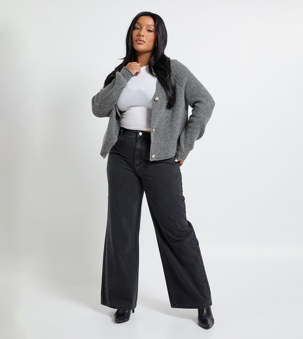 Curve Faded Straight Fit Jeans