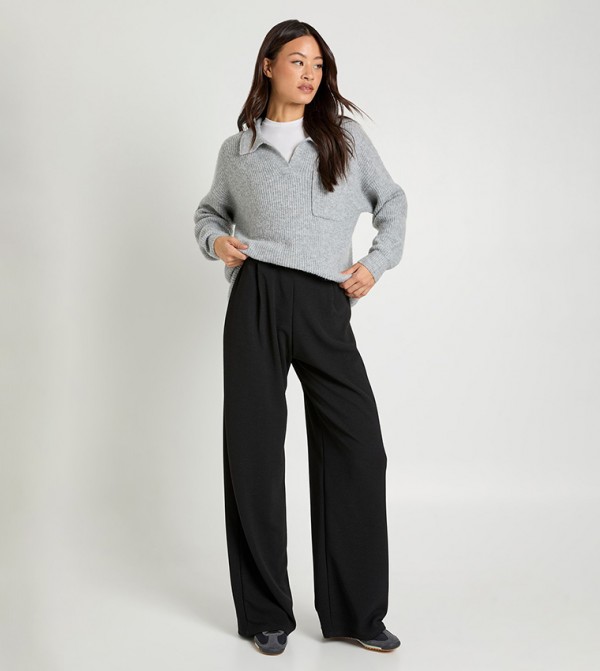 Tall Basics Wide Leg Trousers