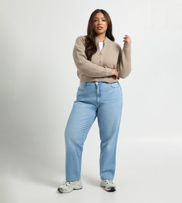 Curve High Waist Mom Fit Jeans