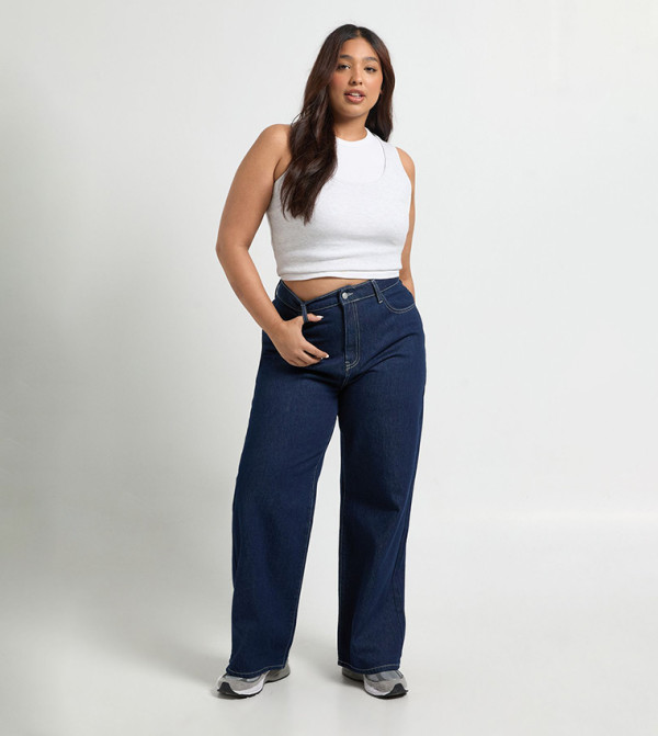 Curve High Waist Straight Fit Jeans