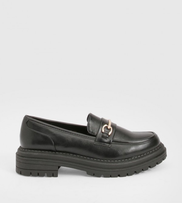 Chunky Bar Trim Loafers