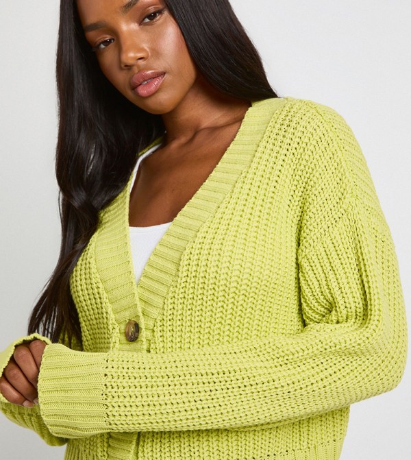 Chunky Knit Crop Cardigan