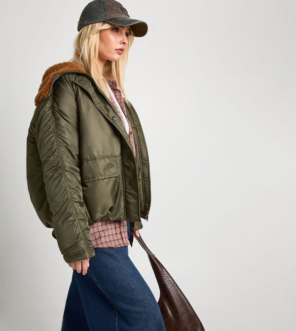 Borg Lined Bomber Jacket