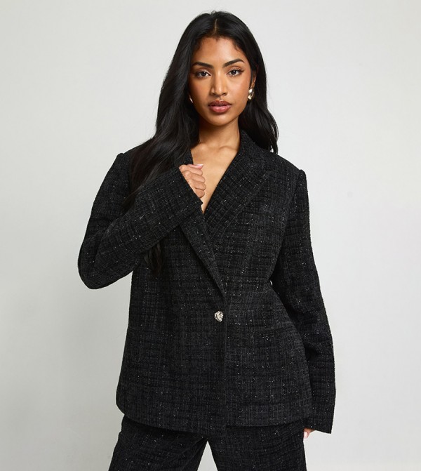 Boucle Oversized Tailored Blazer