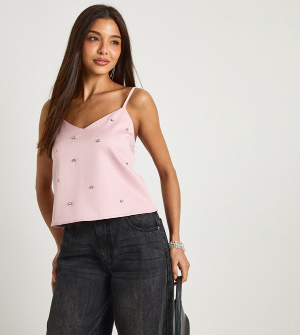 Crepe Diamante Cami Top
