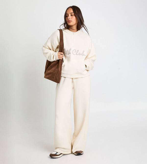 Ath Club Towelling Applique Straight Fit Sweatpants
