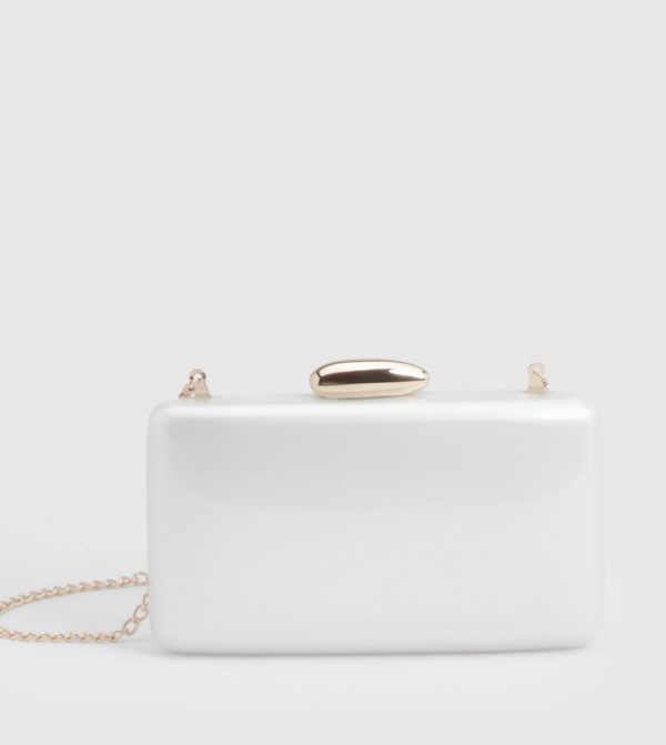 Pearlised Acrylic Clutch Bag
