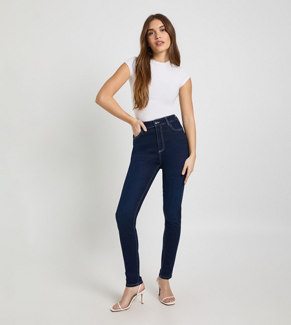 High Waist Booty Lifting Skinny Fit Jeans