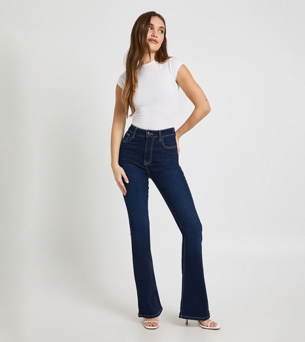 High Waist Booty Lifting Flared Jeans