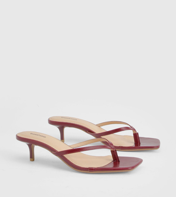 Thong Toe Post Heeled Sandals