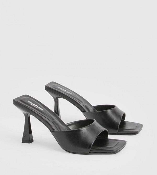 Wide Fit Leopard Print Padded Heeled Sandals