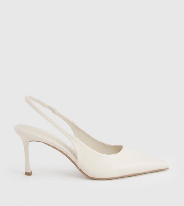 Wide Fit Pointed Toe Slingback Pumps