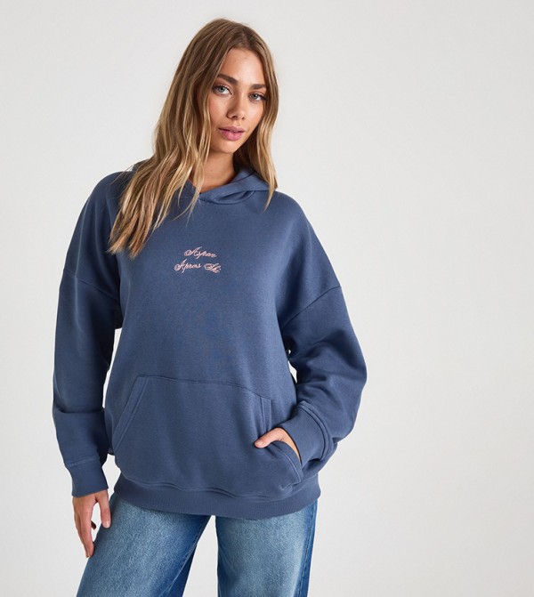 Apres Ski Embroidered Overszied Hoodie