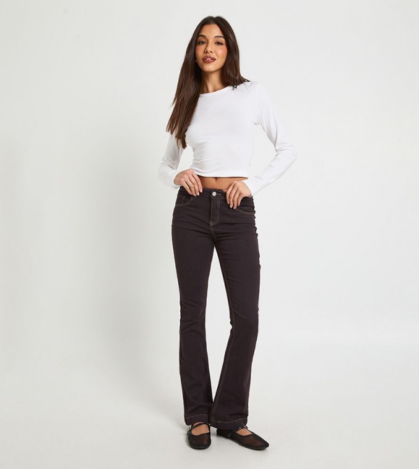 Mid Rise Y2K Bootcut Jeans