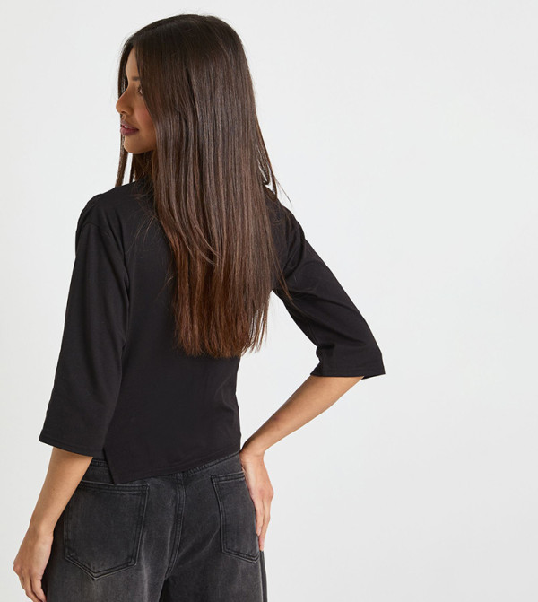 توب مزموم بكم ثلاث أرباع 