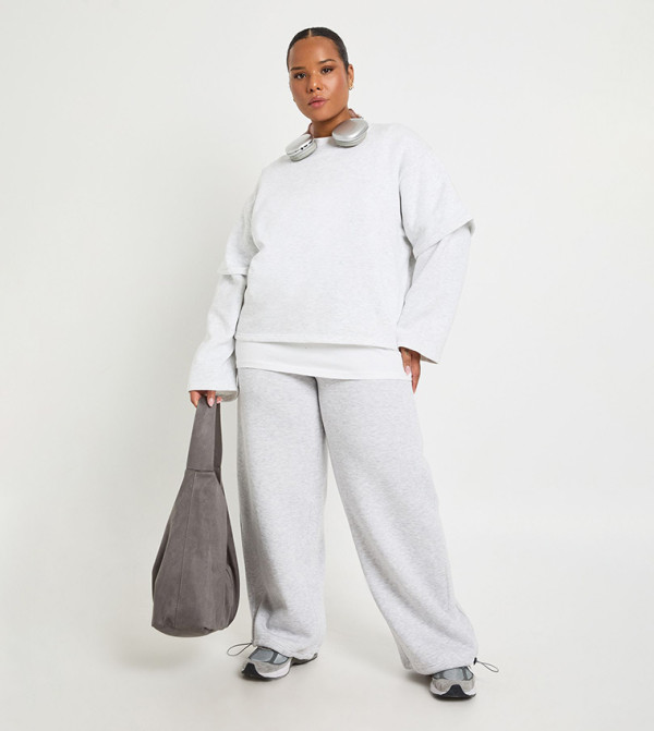 بنطلون رياضة واسع للمقاسات الكبيرة 