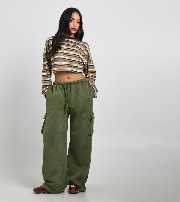 جوغر كارغو مغسول بقصة مستقيمة