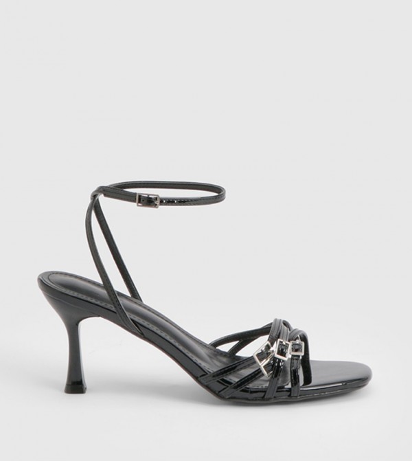 Buckle Detail 2 Part Heel Sandals