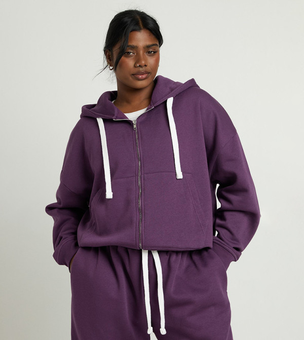 جاكيت بهودي بسحاب كامل للمقاسات الكبيرة