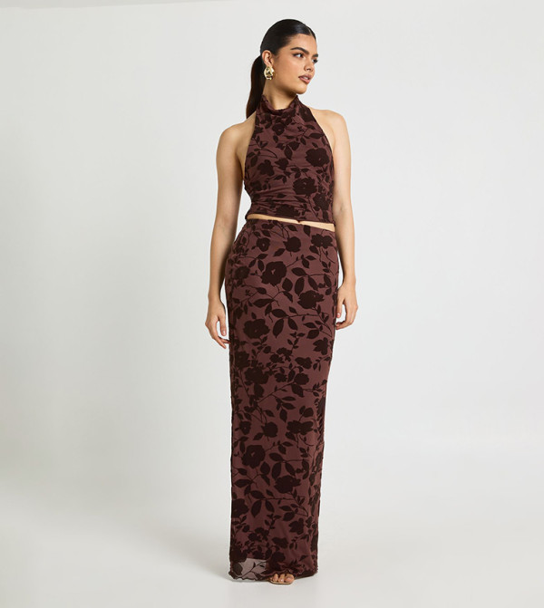 Floral Devoure Maxi Skirt