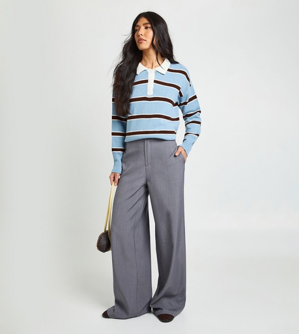 Tall High Waist Wide Leg Trousers