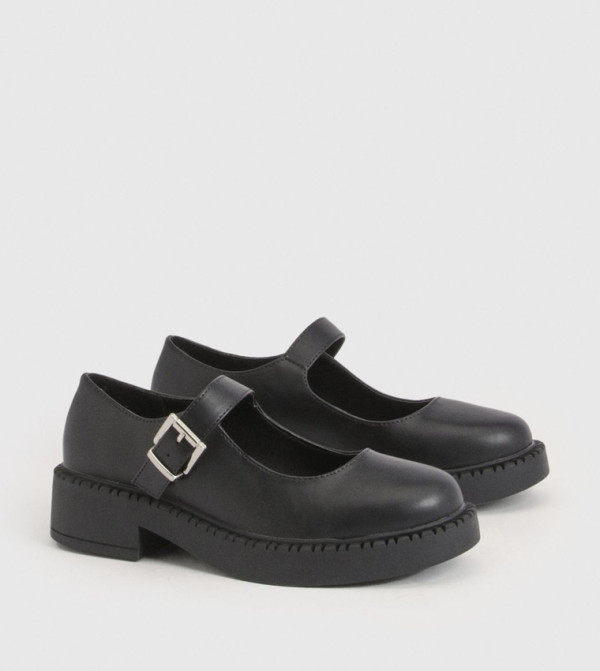 Solid Chunky Mary Janes
