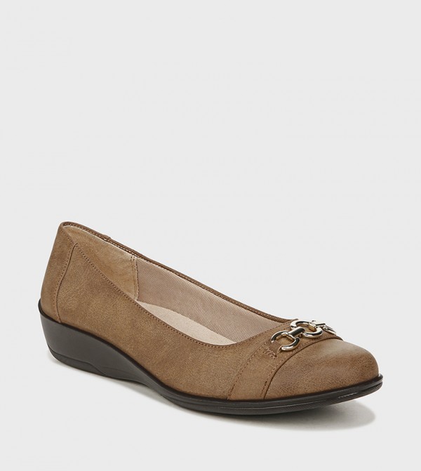 Low Wedge Comfort Ballerina