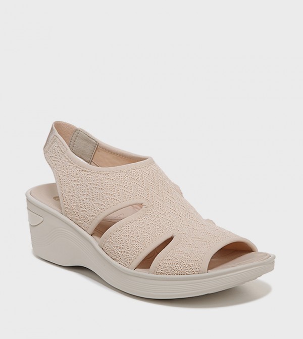 DAYTONA Peep Toe Wedge Sandals
