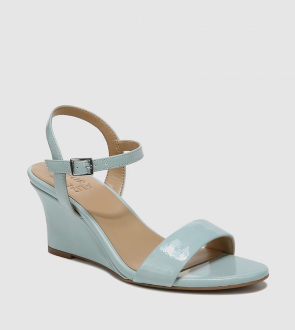 Buy Naturalizer BRISTOL WEDGE Ankle Strap Wedge Sandals In Blue