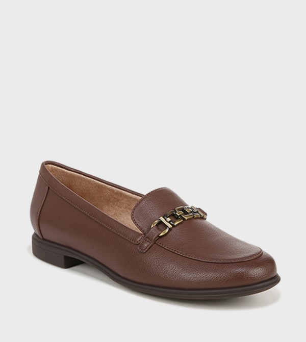 Buy Naturalizer LYDIA Metal Accent Slip On Loafers In Beige
