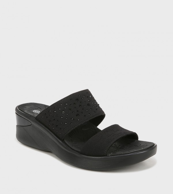 SIENNAA Embellished Wedge Sandals