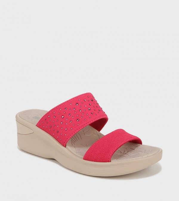 SIENNAA Embellished Wedge Sandals
